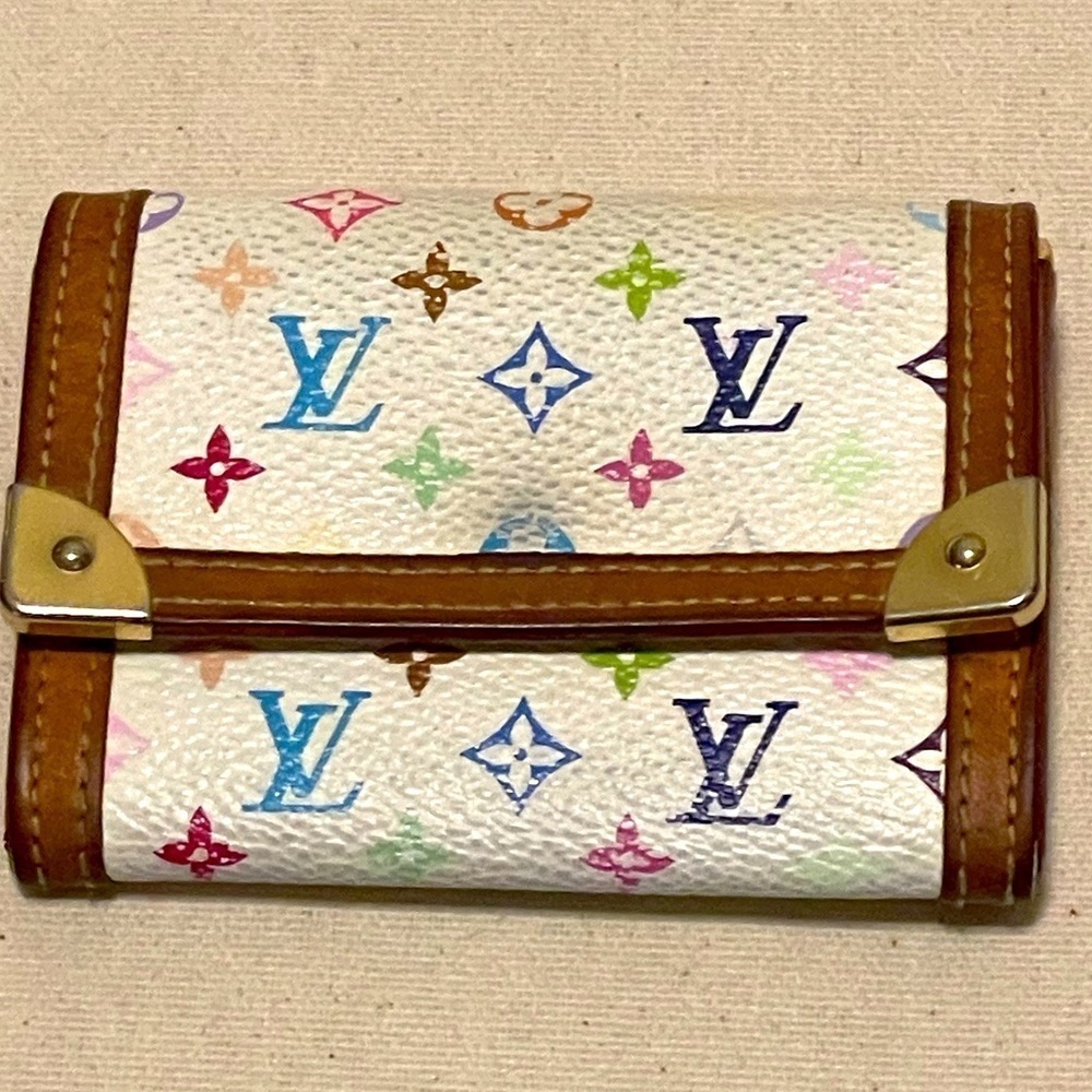 Louis Vuitton Monogram Multicolor Porte Monnaie Coin Purse / Wallet